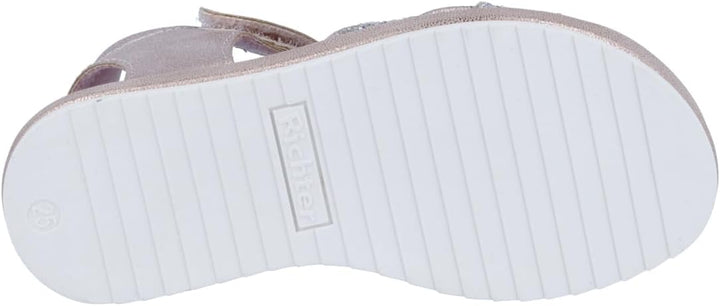 Richter Kinderschuhe Mädchen Halbschuhe Klett Sandale Rosa Freizeit 26 EU Crepe, 26 EU Crepe