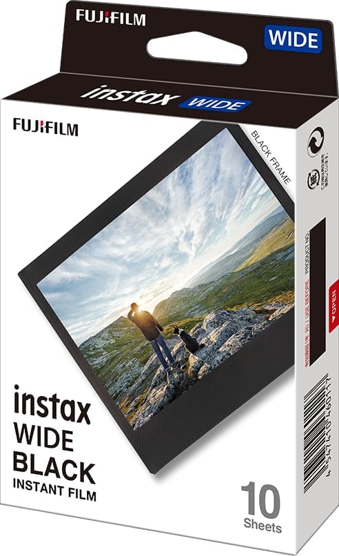 instax™ Wide Film, Black Frame,1x10