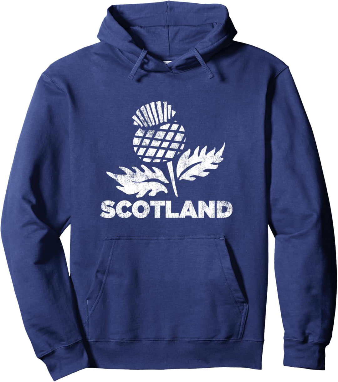Retro Thistle Scottish Rugby | Scotland Rugby Football Top Pullover Hoodie