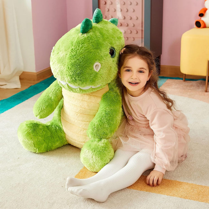 IKASA Gross Dinosaurier Stofftier Riesen Kuscheltier,60cm Gross Plüschtier Süsses Riesiges Plüschtie