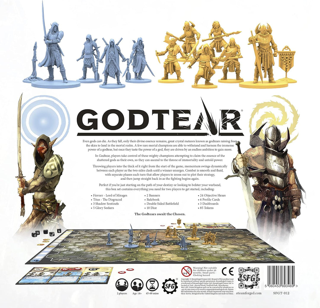 Steamforged Games SFGT-012 Godtear: The Borderlands Starter-Set Zubehör, Mehrfarbig Die Grenzgebiete