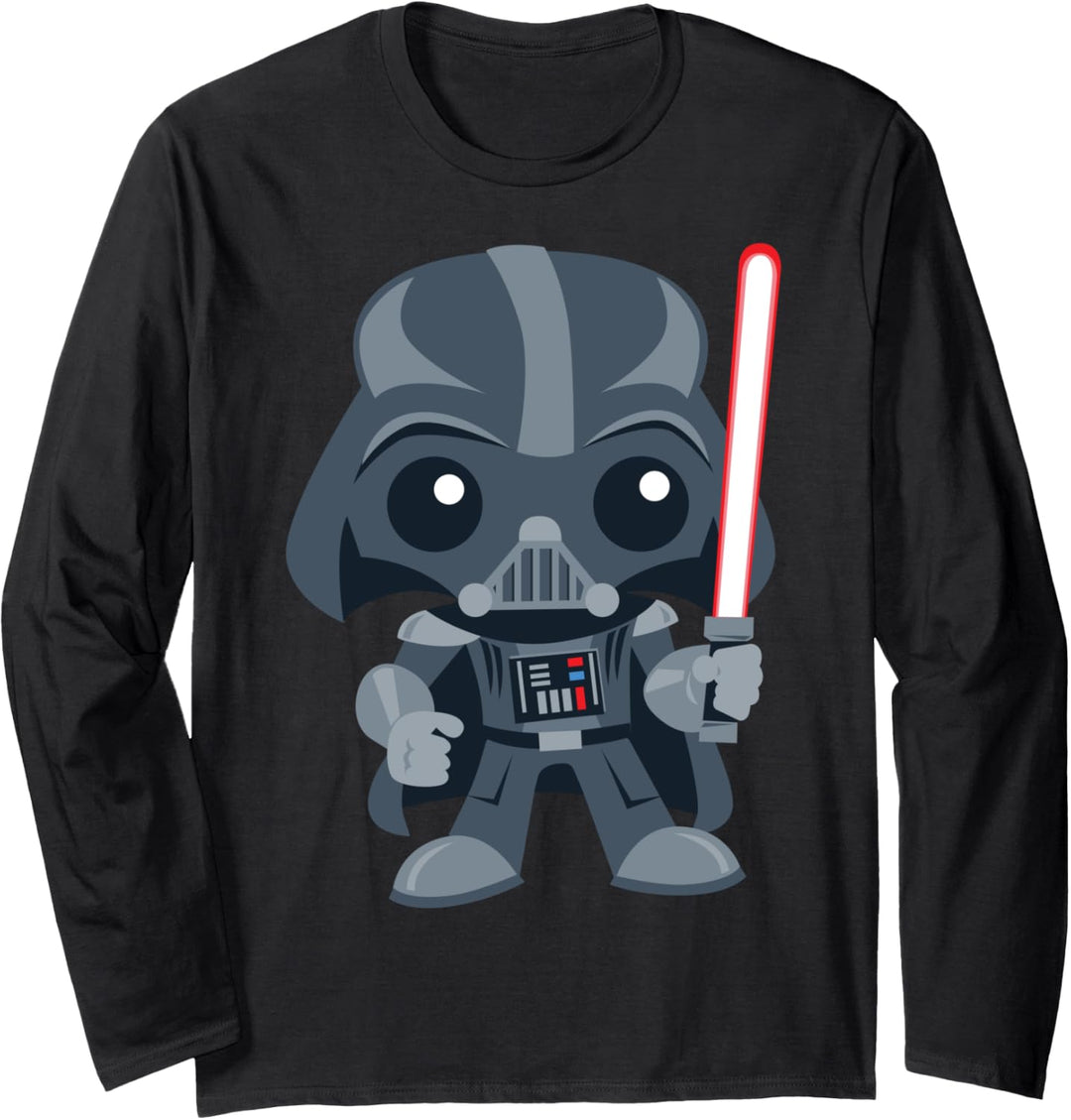 Star Wars Cute Darth Vader and Cartoon Saber Langarmshirt