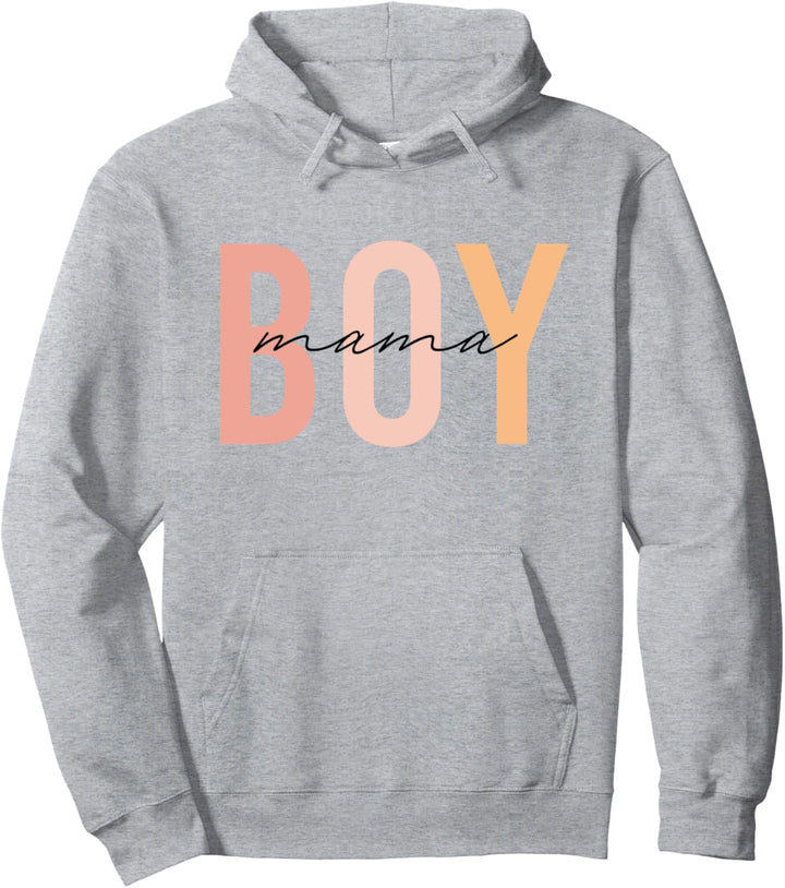 Cute Trendy Boy Mama Pullover Hoodie
