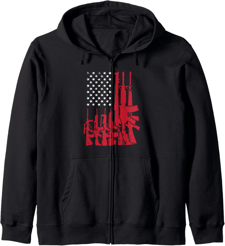 Republican Flag Of Guns Conservative Freedom Kapuzenjacke