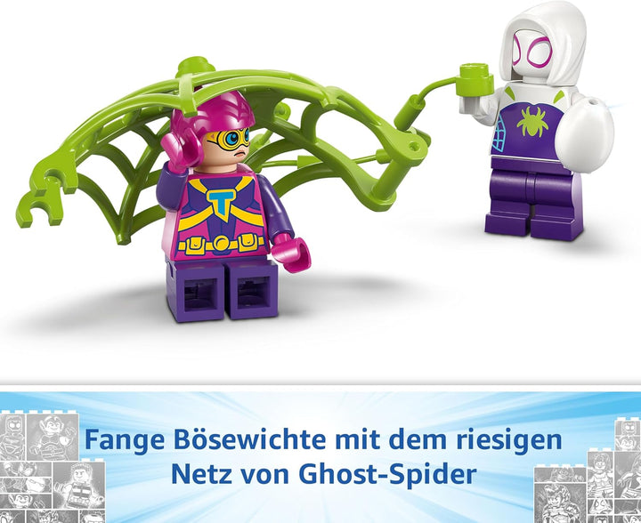 LEGO Marvel Showdown am Baumhaus: Spidey-Rex vs. Gobby-Raptor, BAU- und Spielset mit Dinos, Geschenk