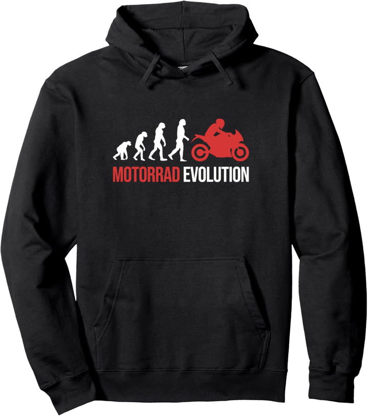 Motorradfahrer Evolution Motorrad Pullover Hoodie