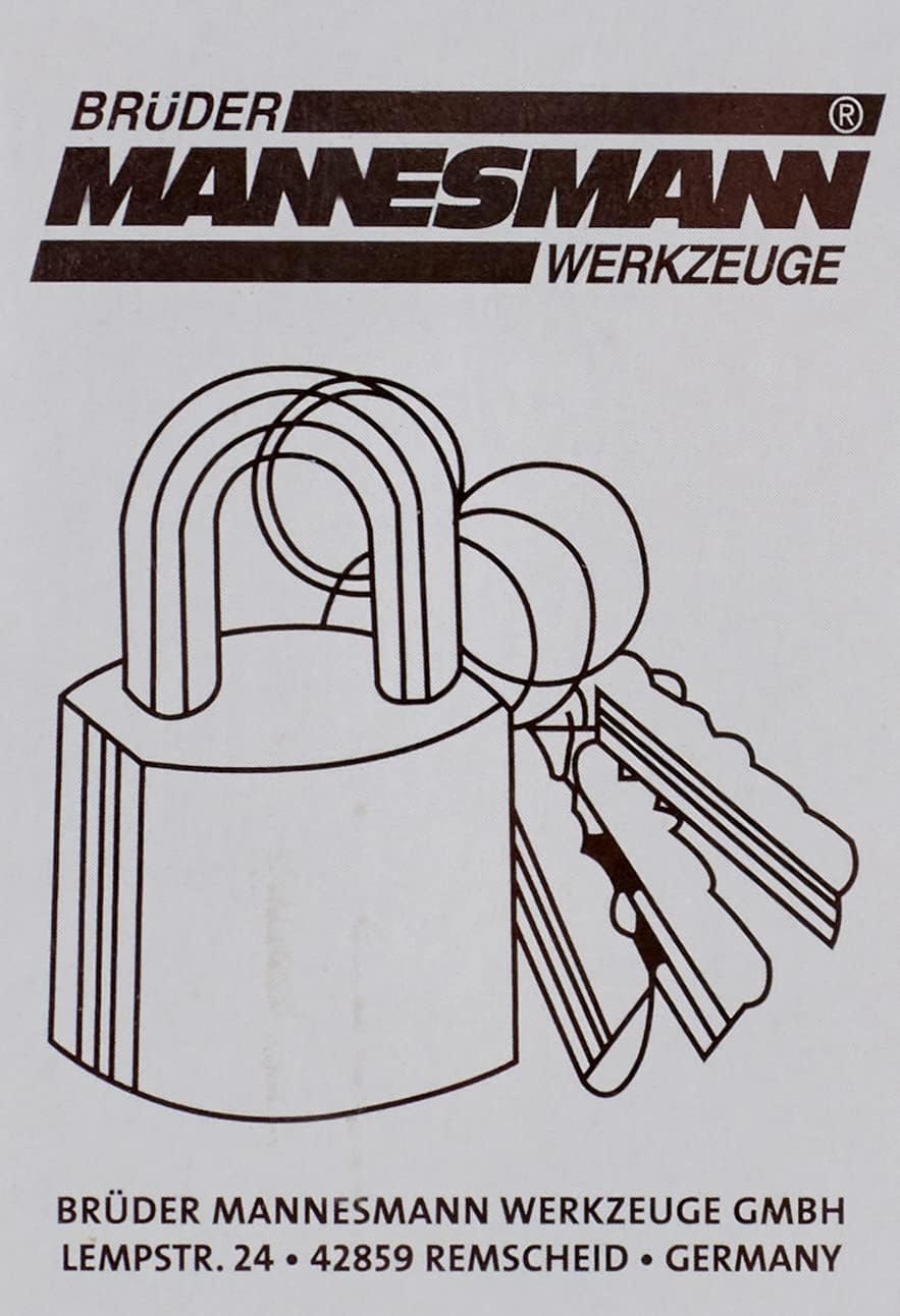 Brüder Mannesmann Messing-Vorhangschloss 40 mm, M 413-40 (Packung mit 5) 40 mm (Packung mit 5), 40 m