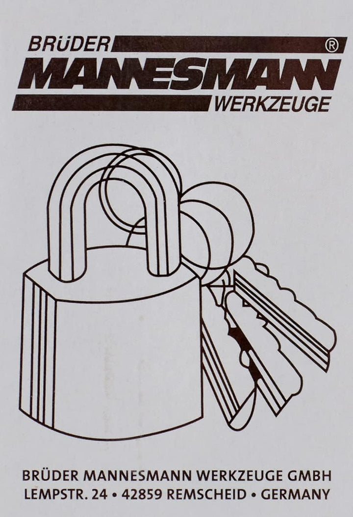 Brüder Mannesmann Messing-Vorhangschloss 40 mm, M 413-40 (Packung mit 5) 40 mm (Packung mit 5), 40 m