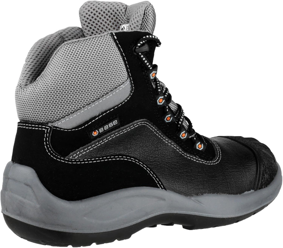 Base B119 Mens Kampfstiefel 42 EU Schwarz Grau, 42 EU Schwarz Grau