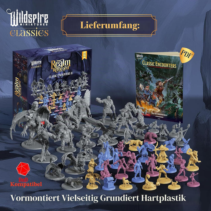 Classic Encounters II - 135 Monsters &amp; Encounters for DND Miniatures Bulk &amp; Dungeons Dragons | 28mm