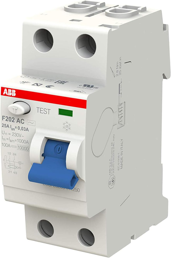 abb-entrelec F200 residencial f202ac Differential – 25 A 30 mA