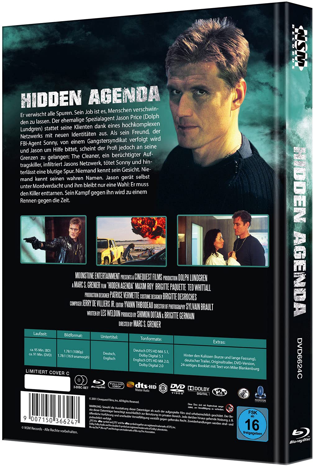 Hidden Agenda - Concept of Fear [Blu-Ray+DVD] - uncut - limitiertes Mediabook Cover C, Blu-ray