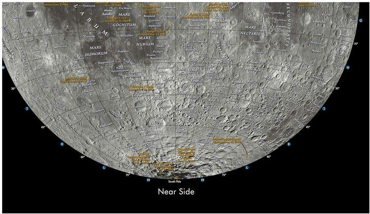 The Moon: National Geographich Globus Mond White, White