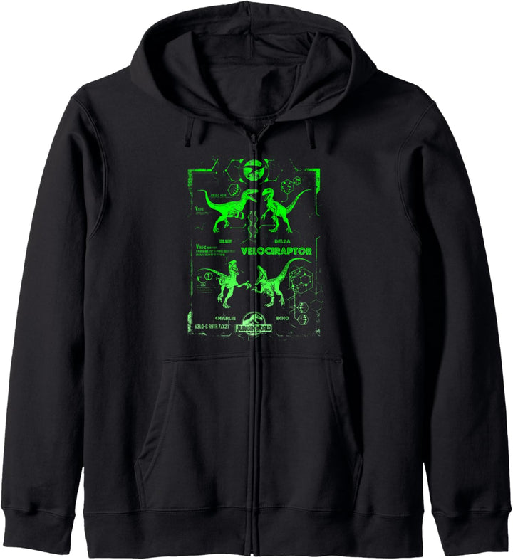 Jurassic World Velociraptor DNA Chart Kapuzenjacke