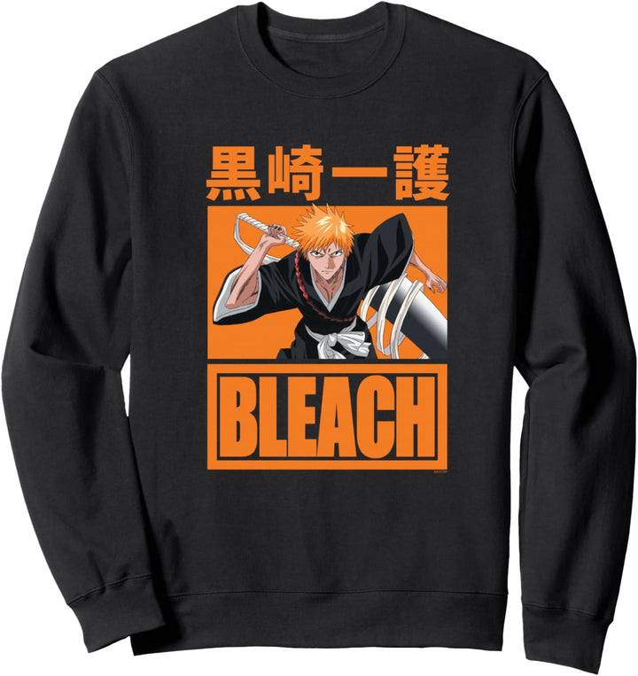Bleach Ichigo mit Block-Logo Sweatshirt