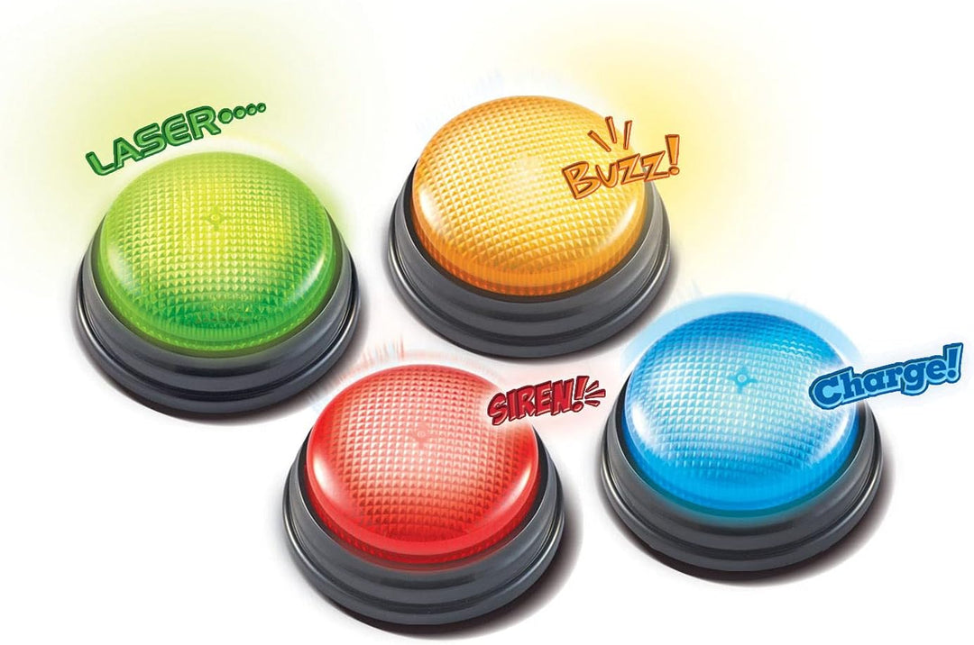 Learning Resources Lichter und Geräusche Summer (4 Stück) &amp; Original Antwort-Buzzer (4 Stück), 19.6