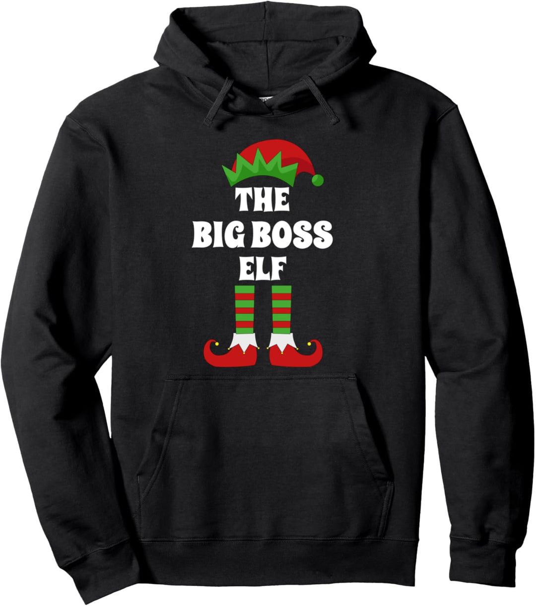 The Big Boss Elf, passende Familiengruppe, Weihnachtsfeier, Elf Pullover Hoodie