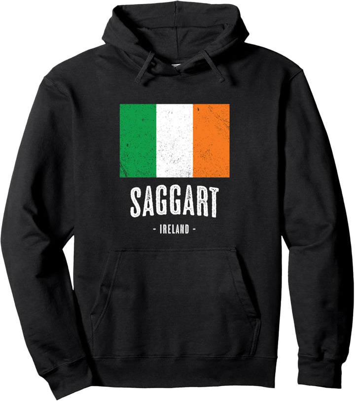 Stadt von SAGGART - Irland | Irische Flagge Souvenir - Pullover Hoodie