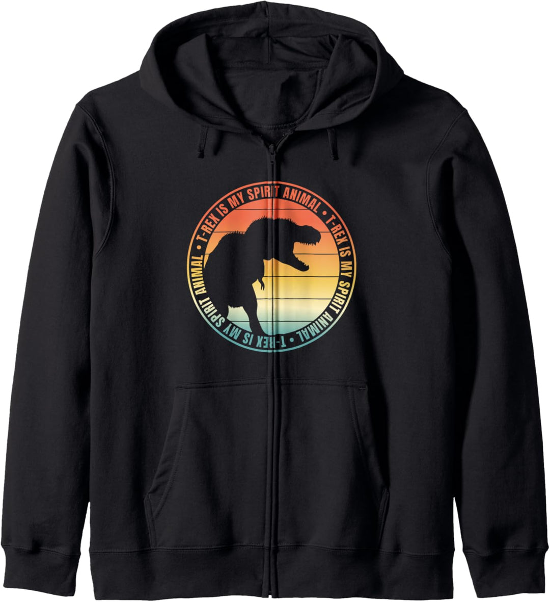 T-Rex Is My Spirit Animal Amusing Retro Dinosaur Quote Kapuzenjacke