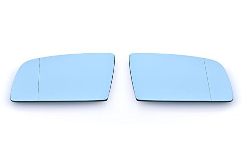 Spiegelgläser Links+Rechts Asphärisch Blau Set