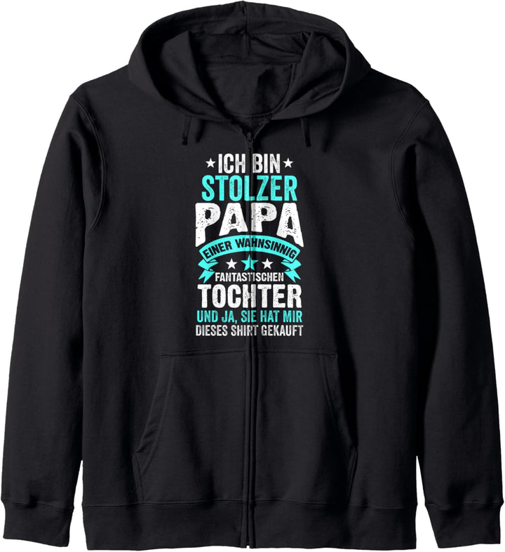Papa Und Tochter Vatertag Vater Kapuzenjacke