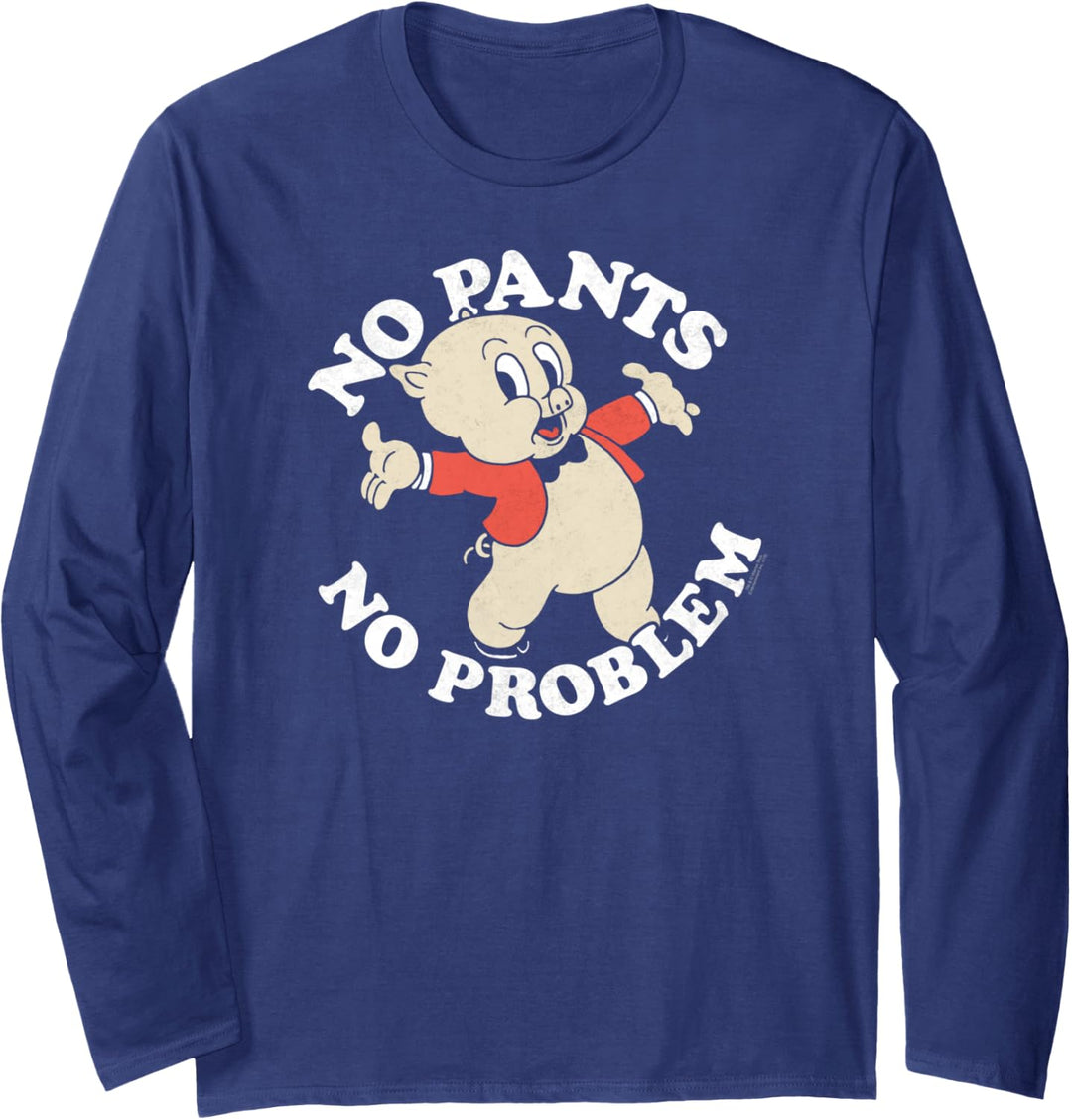 Looney Tunes Porky No Pants Langarmshirt