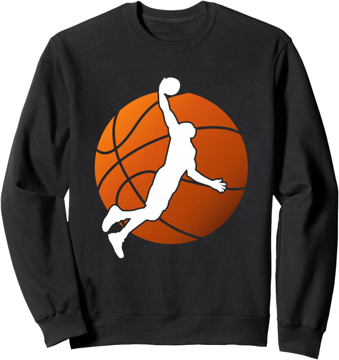 Cooles Dunking Basketball Spieler Grafik Sweatshirt