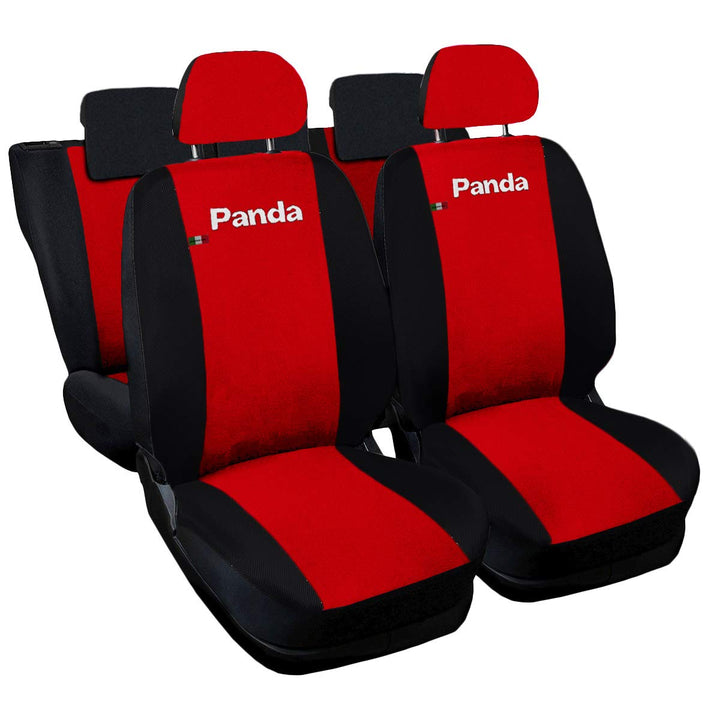 Lupex Shop Panda.014b.Rs New Panda Sitzbezüge - rot schwarz