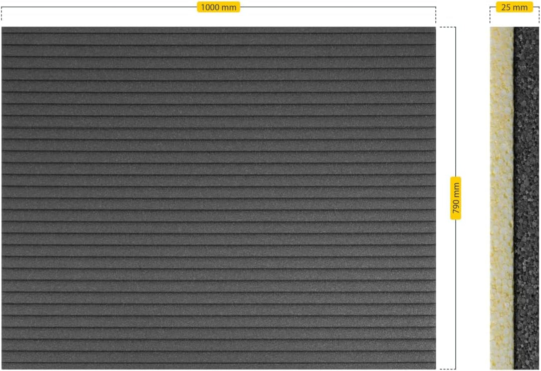 Schellenberg 66255 Rolladendämmung, ernergiespar Wärmedämmung für Rolladen, 100 x 79 cm/ 25 mm Stärk