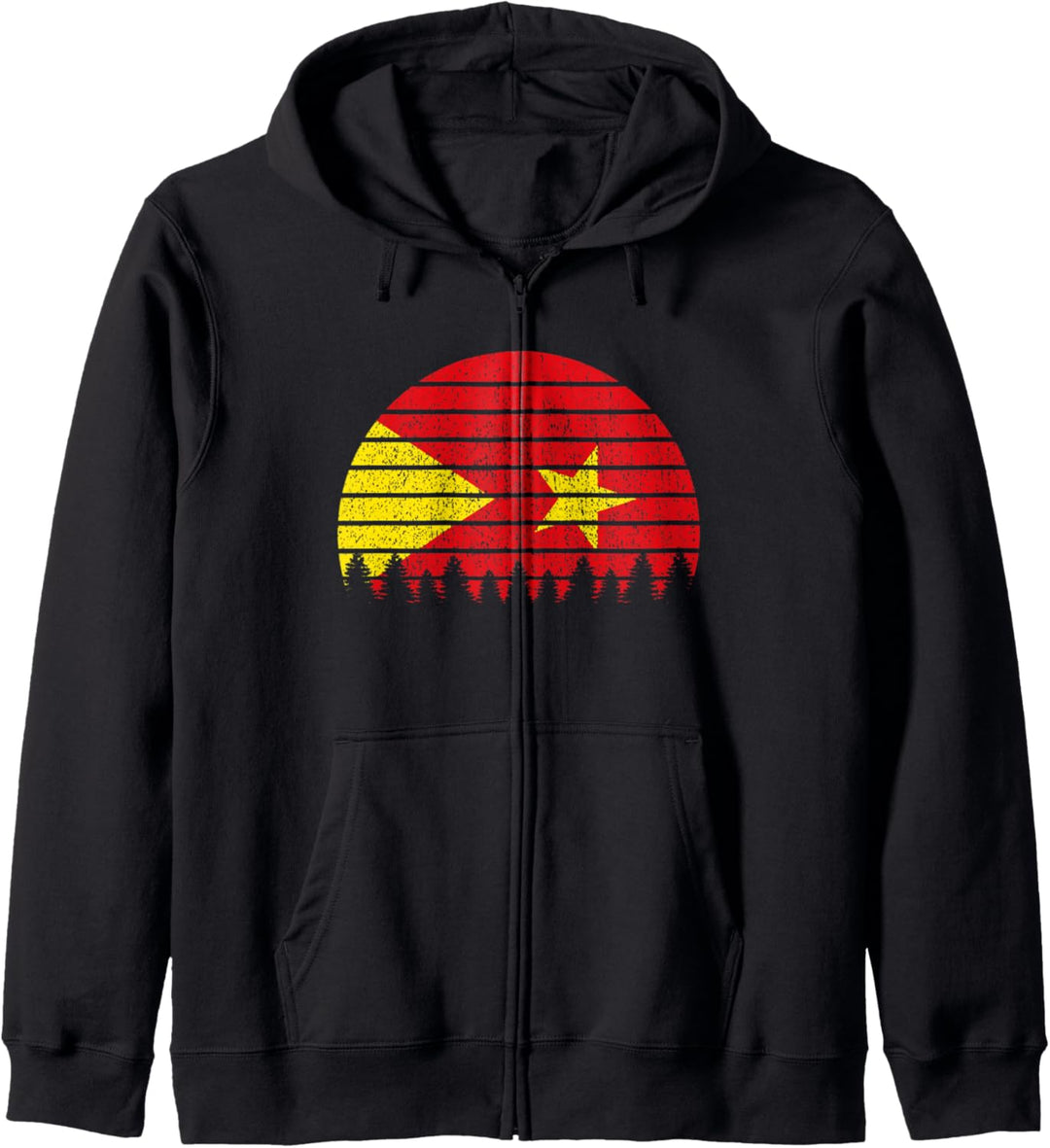 Retro Tigray Flag Vintage Art for Proud Ethiopia Tigray Gift Kapuzenjacke