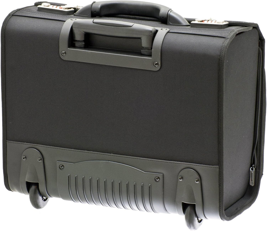 Aktenkoffer Pilotenkoffer Laptop Trolley Schwarz 47 cm Davidts