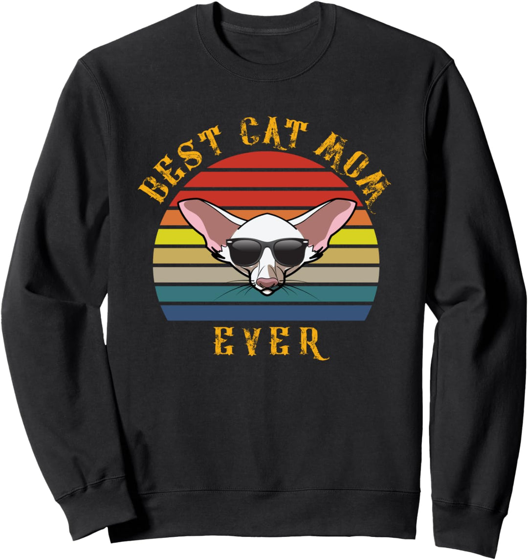 Beste Orientalisch-Kurzhaar-Katzenmama aller Zeiten Lustige Sweatshirt
