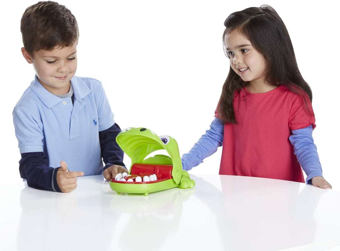 Hasbro Spiele - Kroko Doc, Geschicklichkeitsspiel, Kinderspiel ab 4 Jahren Französische Version Gesc