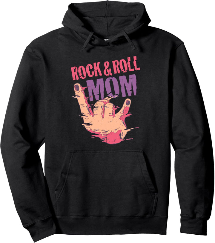 Rock n Roll Mom Rock and Roll Forever Pommesgabel für Mutter Pullover Hoodie