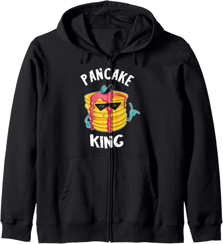 Pancake King Pfannkuchen König Coole Frühstück Süssspeise Kapuzenjacke