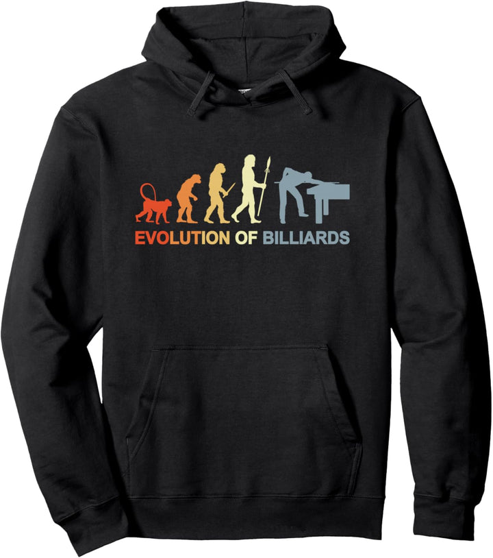Evolution of Billiards 8 Ball Pool Billard Pullover Hoodie