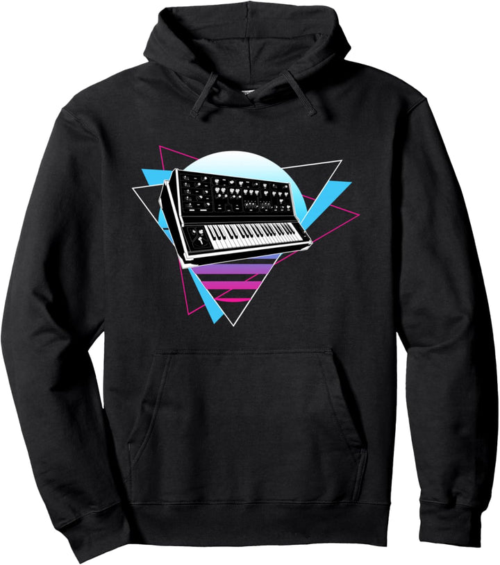 Modularer Synthesizer Analog Vaporwave Techno Pullover Hoodie