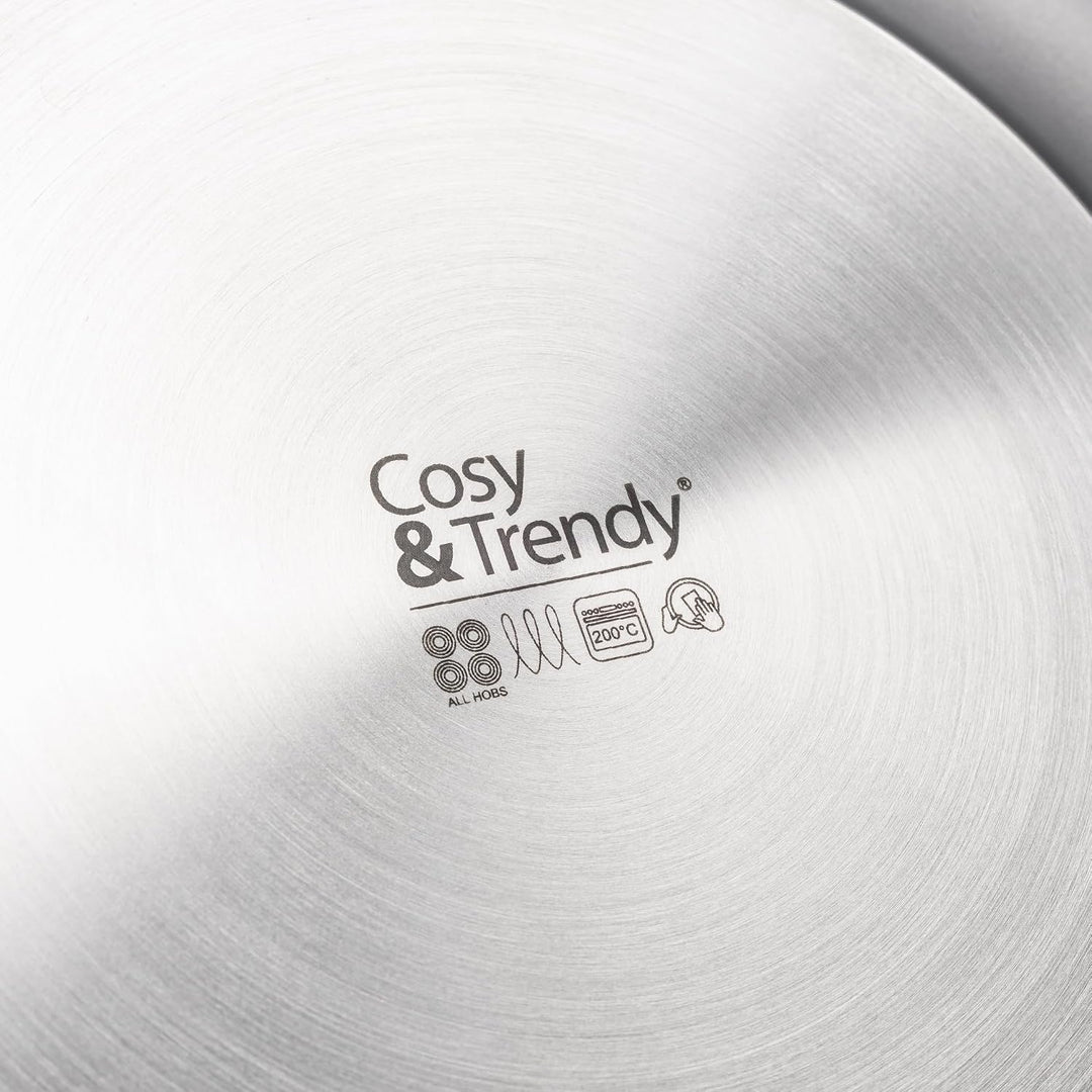 Cosy &amp; Trendy Revolution Bratpfannen- &amp; Wok-Set 3-teilig – Ø24 + Ø28 + Ø28 cm, PFAS-frei, Plasma-Ant