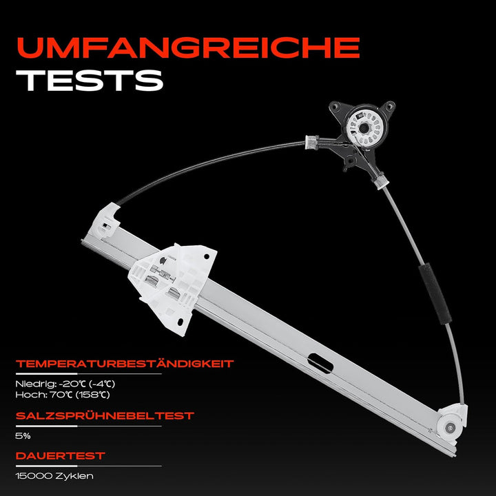 Frankberg Fensterheber Ohne Motor Vorne Links Kompatibel mit 3 BK Alle Motoren Hatchback Limousine 2