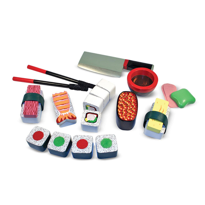 Melissa &amp; Doug - Sushi-Schneidespielzeug aus Holz Sushi-Set, Sushi-Set