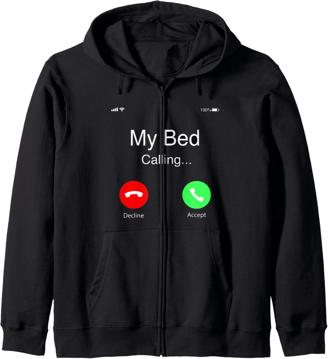 Mein Bett ruft Kapuzenjacke