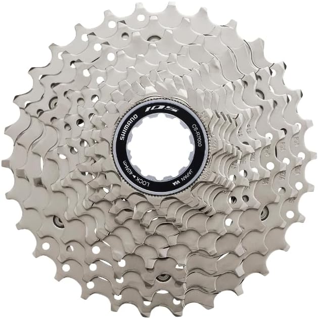 SHIMANO Cs-r7000 Ritzel Casette, Unisex, Erwachsene, Unisex-Erwachsene 12-25 Schwarz, 12-25 Schwarz