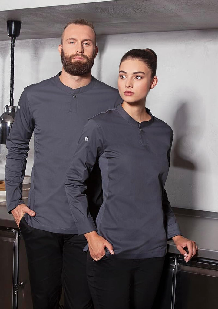 Karlowsky Herren Langarm Arbeitsshirt Performance 60% Baumwolle, 40% Polyester 4XL Anthrazit, 4XL An