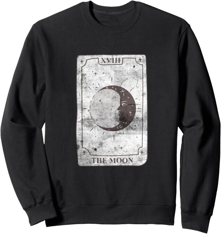 Tarot-Kartengrafik The Moon Witch Wicca Kawaii Goth Emo Sweatshirt