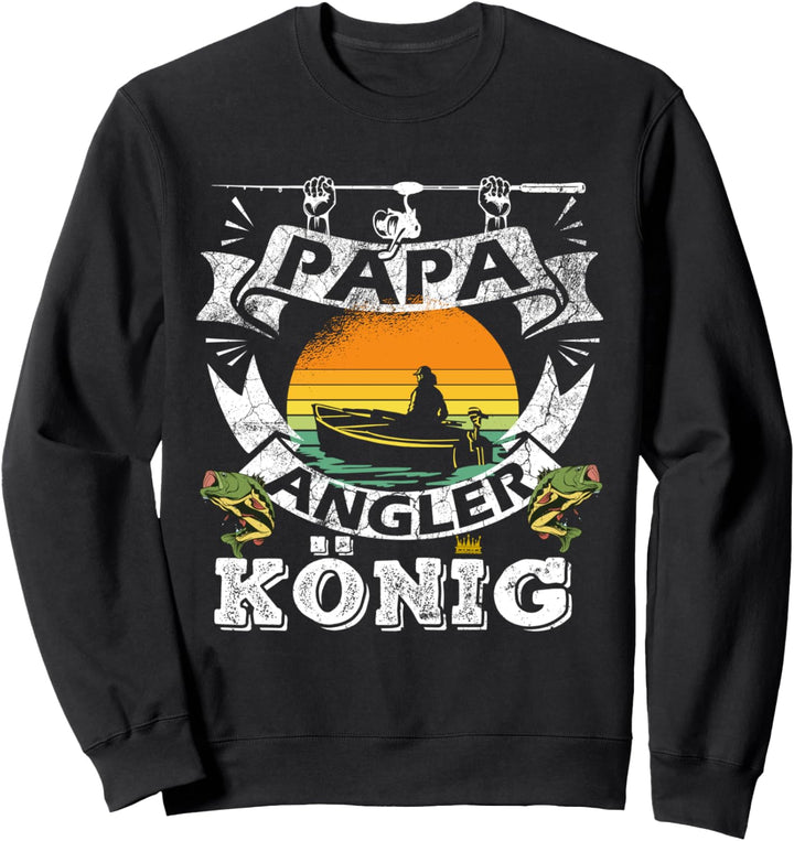 Lustig Fischer Ehemann Vater Geschenk Angeln Angler Papa Sweatshirt