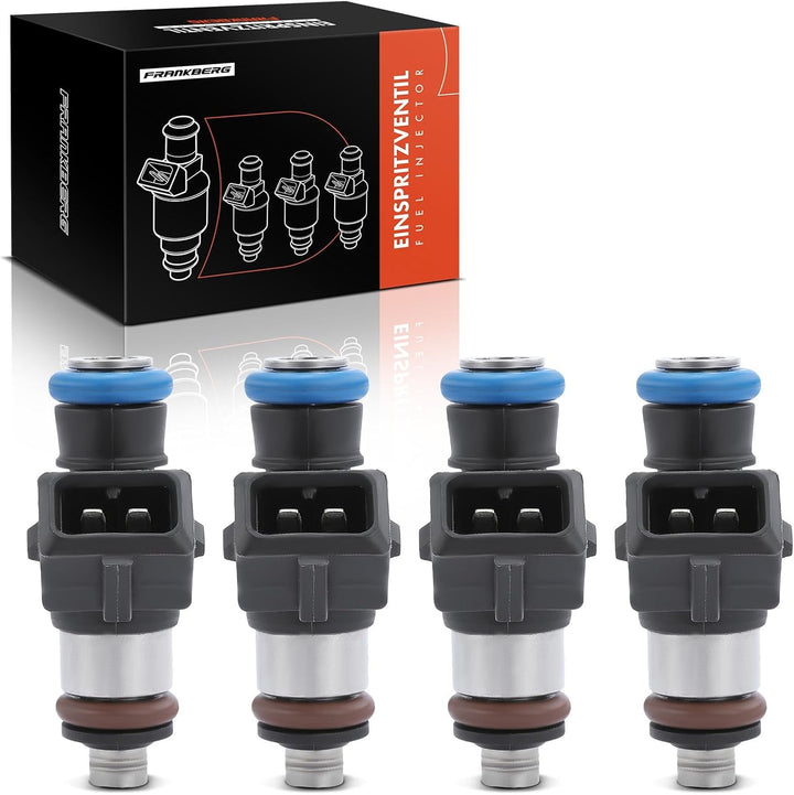 Frankberg 4x Einspritzventil Einspritzdüse Kompatibel mit Sandero 1.1L 2008-2015 Clio II BB CB 1.1L