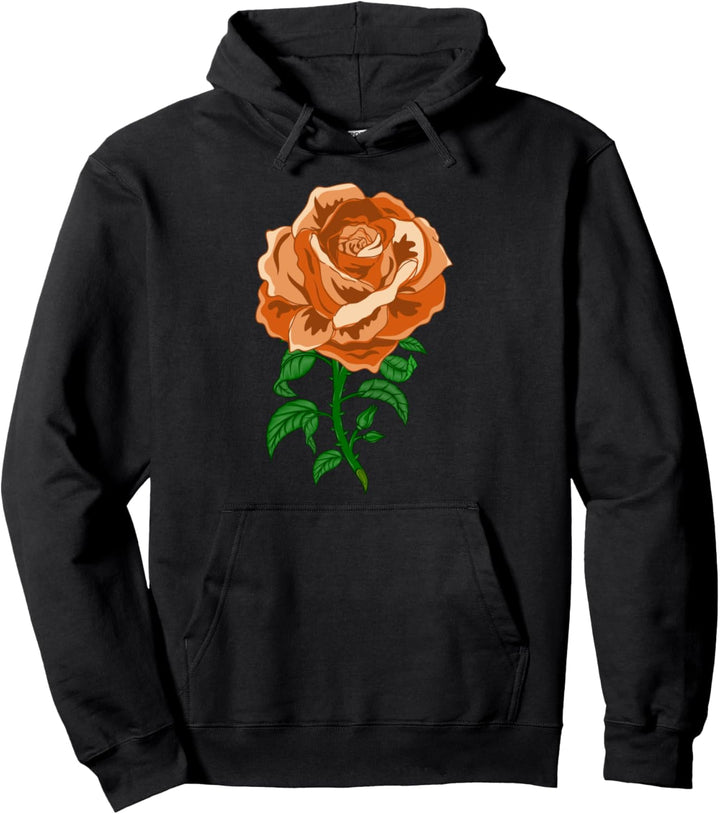Rosen Blume Hobbygärtner Gärtner - Garten Orange Rose Pullover Hoodie