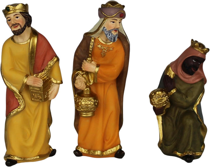 ZICOM Krippenfigurenset Hlg. DREI Könige Hebron barock ca. 9cm Polyresin handbemalt
