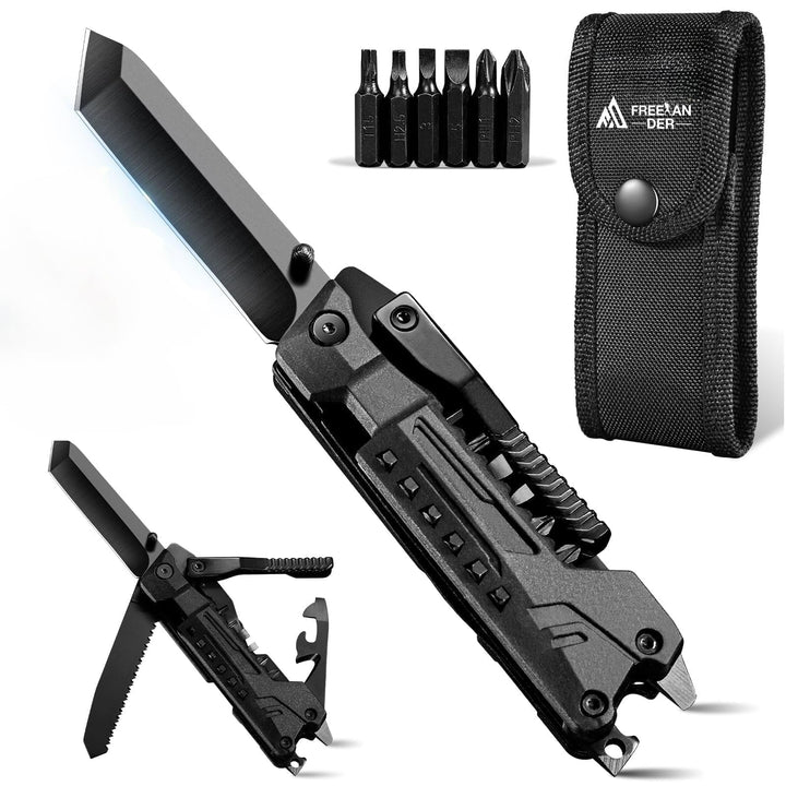 Freelander Multitool Taschenmesser, Multitool Werkzeug 19 in 1, Multifunktionsmesser Outdoor Multito