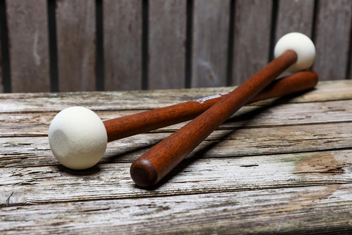 VIC FIRTH Bass Mallets MB2-H Corpsmaster Serie Hard Medium Head, Hard Medium Head